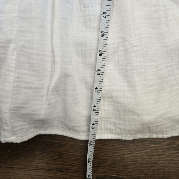NWT Boden Anna Double cloth Midi dress white cotton gauze ruching sz 6P - Picture 11 of 14